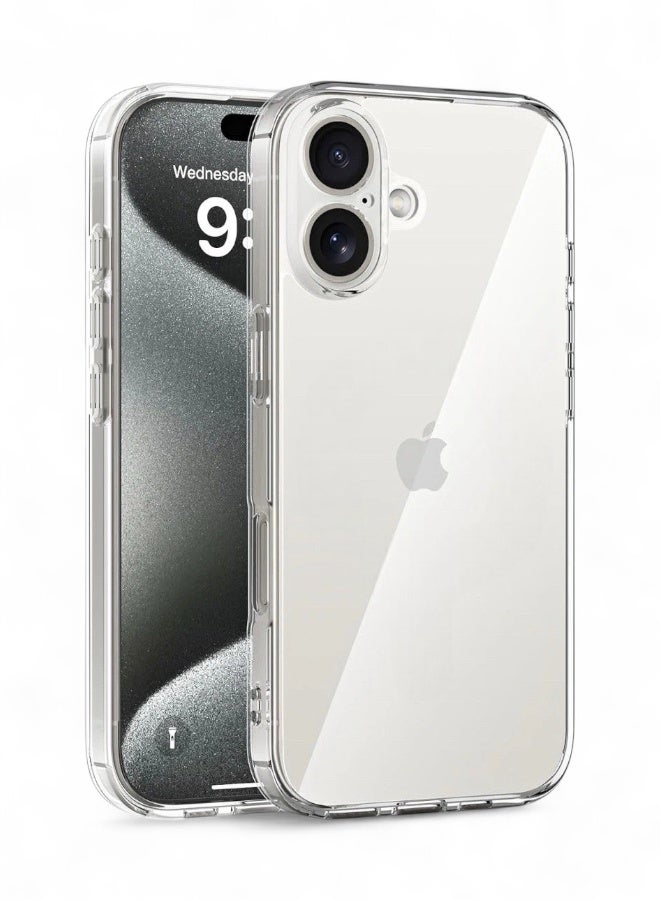 اس-توب جراب موبايل آيفون 17 (iPhone 17) مضاد للصدمات, غطاء حماية مضاد للخدش يدعم الشحن اللاسلكي ماج سيف, مصنوع من البولي يورثين الحراري عالي الجودة - شفاف