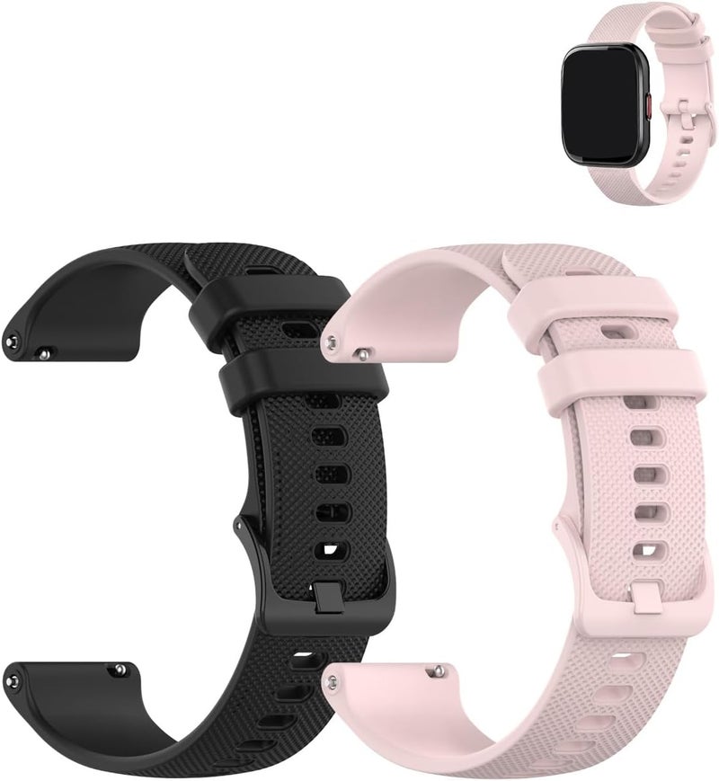 WUNIAK Compatible for P114 Smart Watch，Replacement New Soft Sport Silicone Waterproof Strap Wristbands for P114 - Image 1