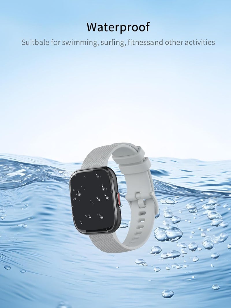WUNIAK Compatible for P114 Smart Watch，Replacement New Soft Sport Silicone Waterproof Strap Wristbands for P114 - Image 3