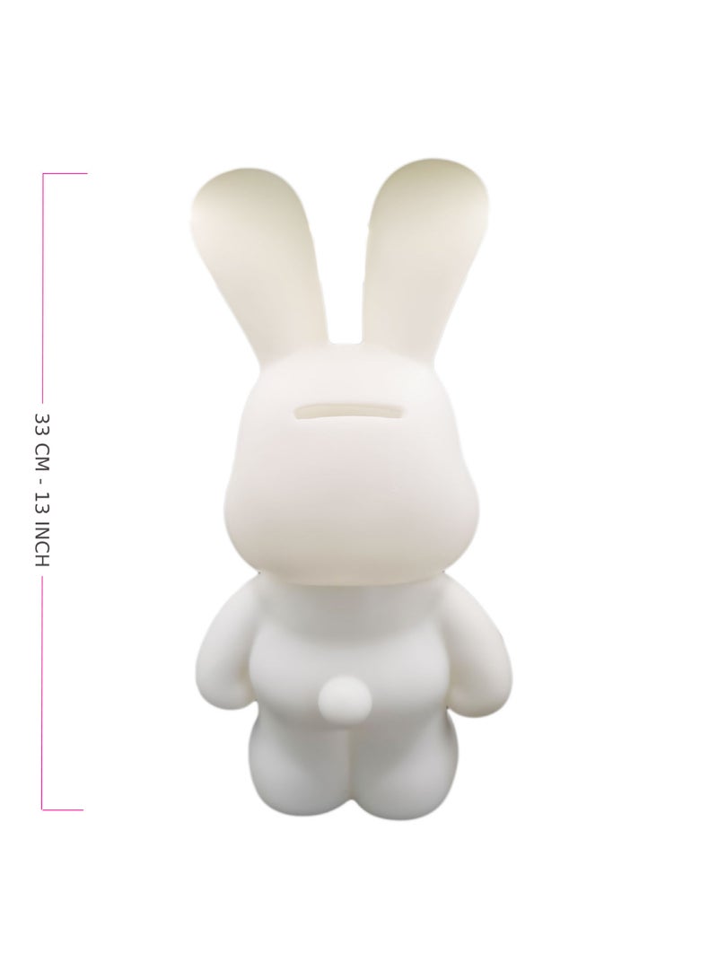 DRIP ACRYLIC POURING PIANT MONEY SAVING COOL BUNNY (13 inch - 33 cm) FLOW DIY SET RABBIT Colors: White, Rose-Red, Blue-Green, Fluorescent-Pink, Mint-Green. - Image 2