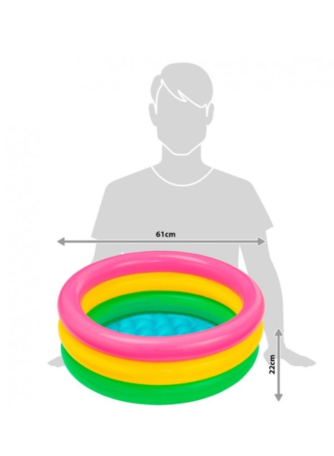 Intex Sunset Glow Baby Pool Inflatable Swimming Pool for Kids - Image 4
