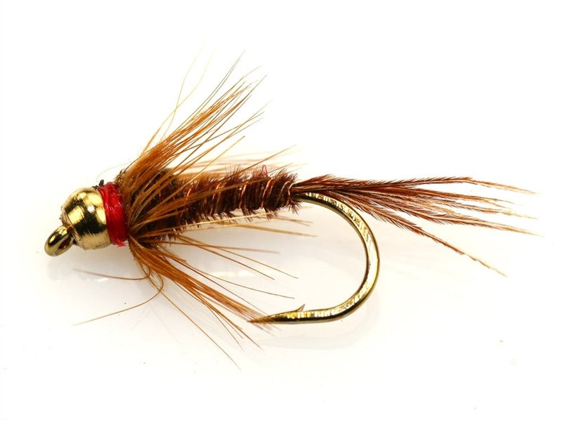 Flies Direct مجموعة ذيل الطائر الفاسد المباشر BH 1 دزينة من ذباب صيد السمك، ذهبي - Image 1