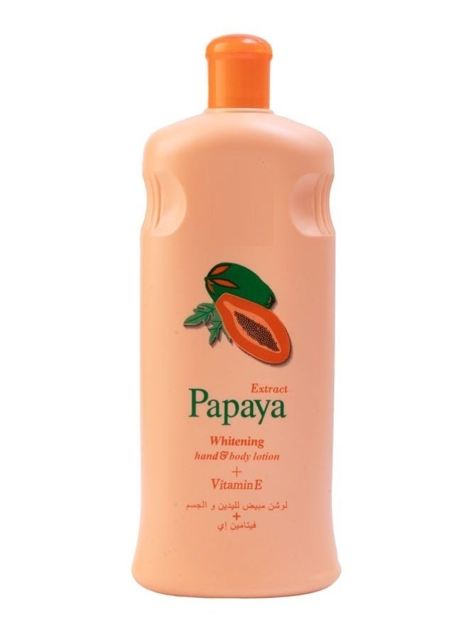 PAPAYA Papaya Hand And Body Whitening Lotion Orange 600ml  - Image 1