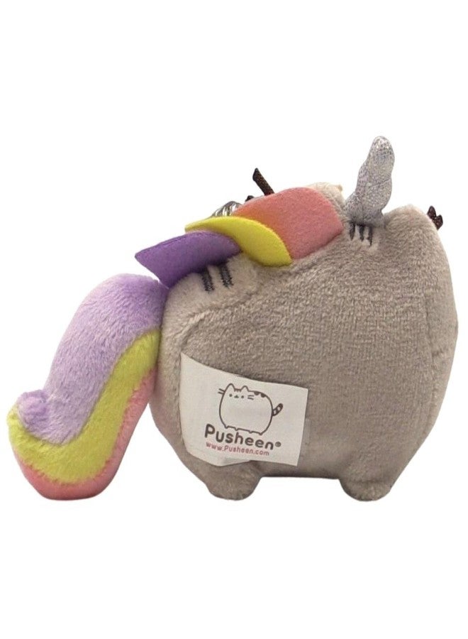 GUND Pusheen the Cat Pusheenicorn Retractable Key Holder, Unicorn Plush Keychain For Ages 8 and Up, 3” - Image 4