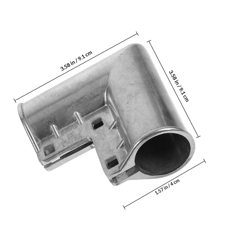 Fence Gate Elbow Aluminum Chain Link Fence Gate Corners Zinc-Plated 32x32mm Agricultural Fencing Accessory - Image 2