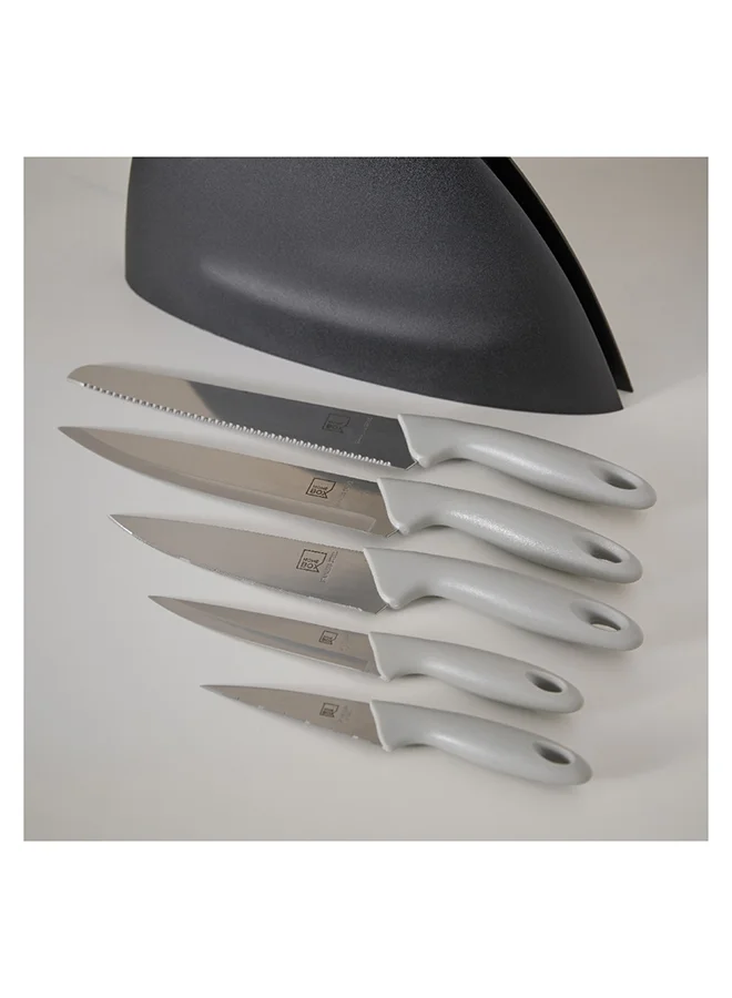 Home Box Atlanta 6-Piece Knife Block Set 29 x 8 x 18 cm
