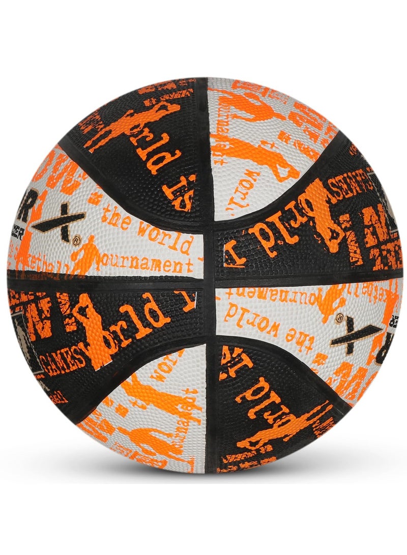 Vector X Power Basketball | For Men & Boys | Material: Rubber | Water Resistant Ball | Moisten Needle Before Inserting - Image 5