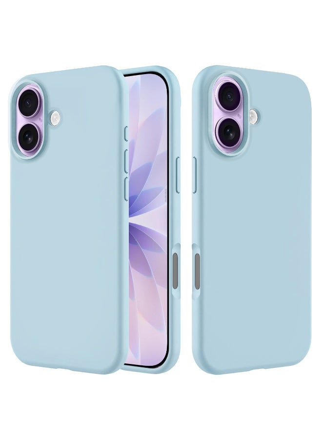 Silicone Protective Phone Case for iPhone 17 - Soft Anti-Scratch Microfiber Lining Ultra Slim Drop Protection Phone Cover - Sky Blue - Image 1