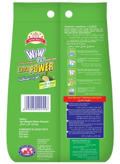 WOW Detergent Powder Green – 2.5kg | Stain Removal & Deep Cleaning | Fresh Scent | For All Fabrics  - Image 2