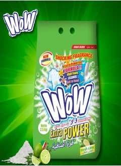 WOW Detergent Powder Green – 2.5kg | Stain Removal & Deep Cleaning | Fresh Scent | For All Fabrics  - Image 3