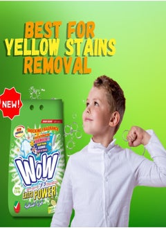 WOW Detergent Powder Green – 2.5kg | Stain Removal & Deep Cleaning | Fresh Scent | For All Fabrics  - Image 4