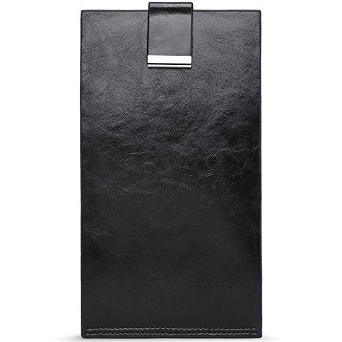 JEEBURYEE Womens Wallet RFID Blocking Multi Credit Card Holder Genuine Leather Long Bifold Clutch Travel Purse with ID Window Black - Image 5
