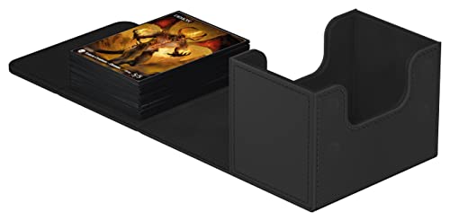 Ultimate Guard Sidewinder 80+, Deck Box for 80 Double-Sleeved TCG Cards, Black, Magnetic Closure & Microfiber Inner Lining for Secure Storage - Image 2