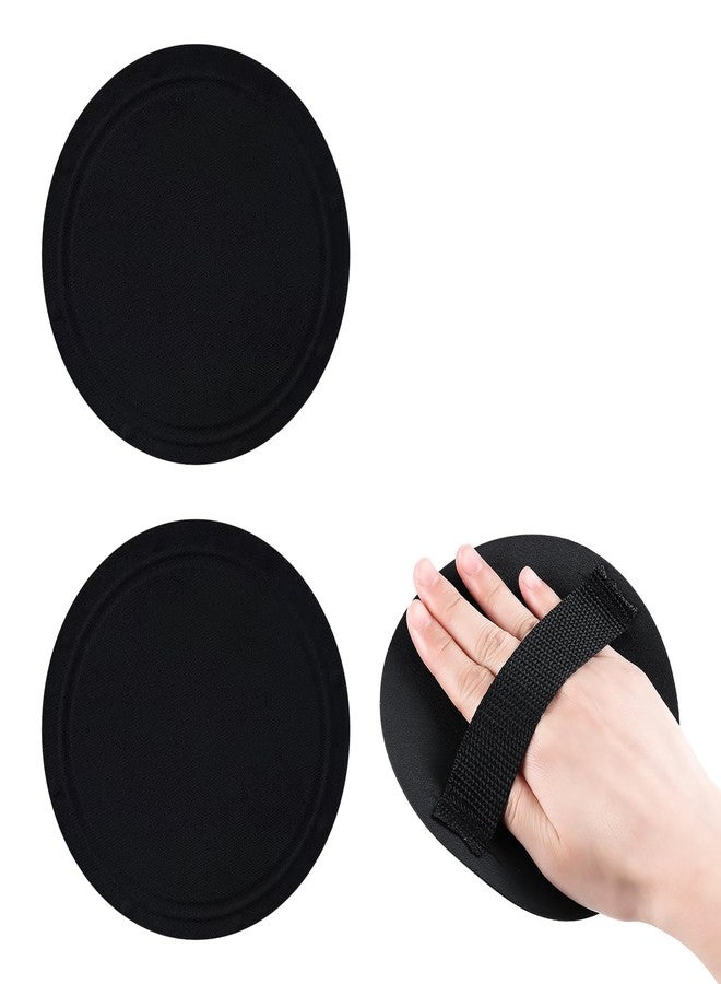 AUOCATTAIL 2 Pcs Black Round Exfoliating Washcloth Body Scrubber Back Exfoliating Wash Cloths Dead Skin Remover Cleaning Pores Reusable Exfoliating Mud Rubbing Artifact for Women Men - Image 1