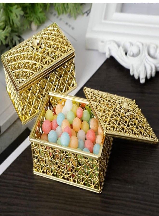 VRB Dec علبة شوكولاتة VRB Dec مكونة من 12 قطعة، مثالية لحفلات الزفاف، أو كعلب تخزين للحلوى، أو كعلب هدايا لحفلات الزفاف، أو حفلات استقبال المولود، أو أعياد الميلاد، أو حفلات الكريسماس، أو حفلات الفواكه المجففة، إلخ. (شكل مستطيل، عبوة من 12 قطعة) - Image 5