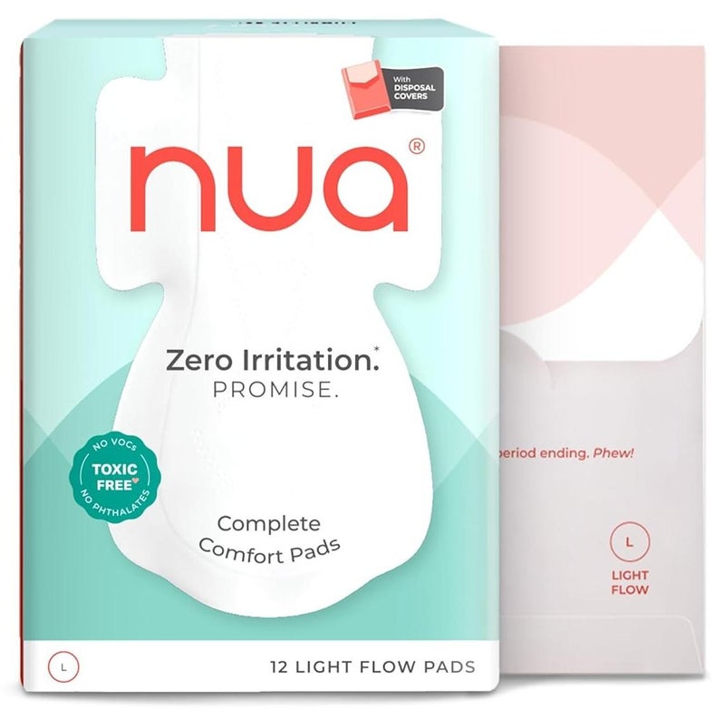 نوا فوط صحية فائقة الأمان من نوا للنساء | ١٢ فوطة رقيقة جدًا | خفيفة الوزن | آمنة على البشرة | خالية من السموم والطفح الجلدي | بدون رائحة | مانعة للتسرب | مع ١٢ غطاءً واقيًا آمنًا | مصنوعة بأمان - Image 1