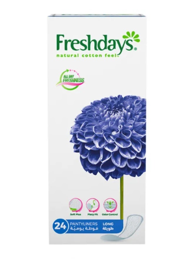 Freshdays Daily Liners Long 24 Pads – Pack of 1- Lightweight & Comfortable Protection - Image 2
