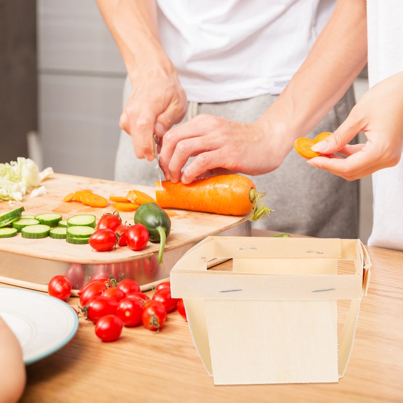 🍳 سل ة فواكه من الخشب متينة للمطبخ وغرفة المعيشة - Image 5