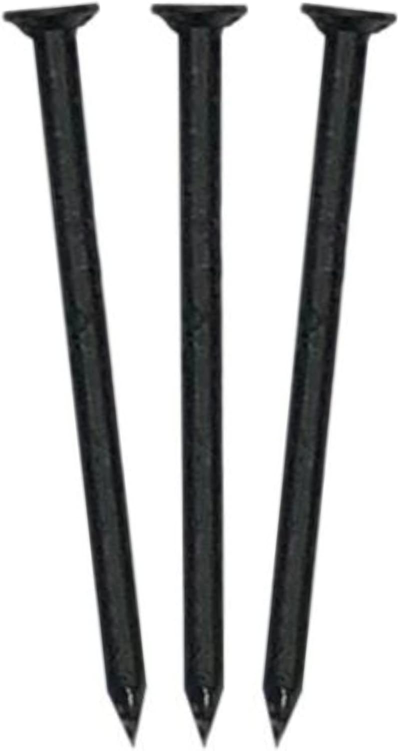 EAGLE 1 Smooth Shank 304 Painted Stainless Steel Aluminum Fascia Cover and Siding Nails -1lb Boxes, 1.25 inch, about 600 nails per box (2LB BLACK) - Image 1