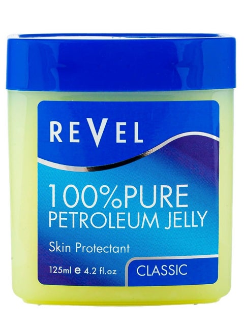 Revel Skin Care, Classic 100% Pure Petroleum Jelly 125ml, Skin Care, Skin Protectant, Softens, Soothe, Moisturize, Bath & Body, Beauty, Blue