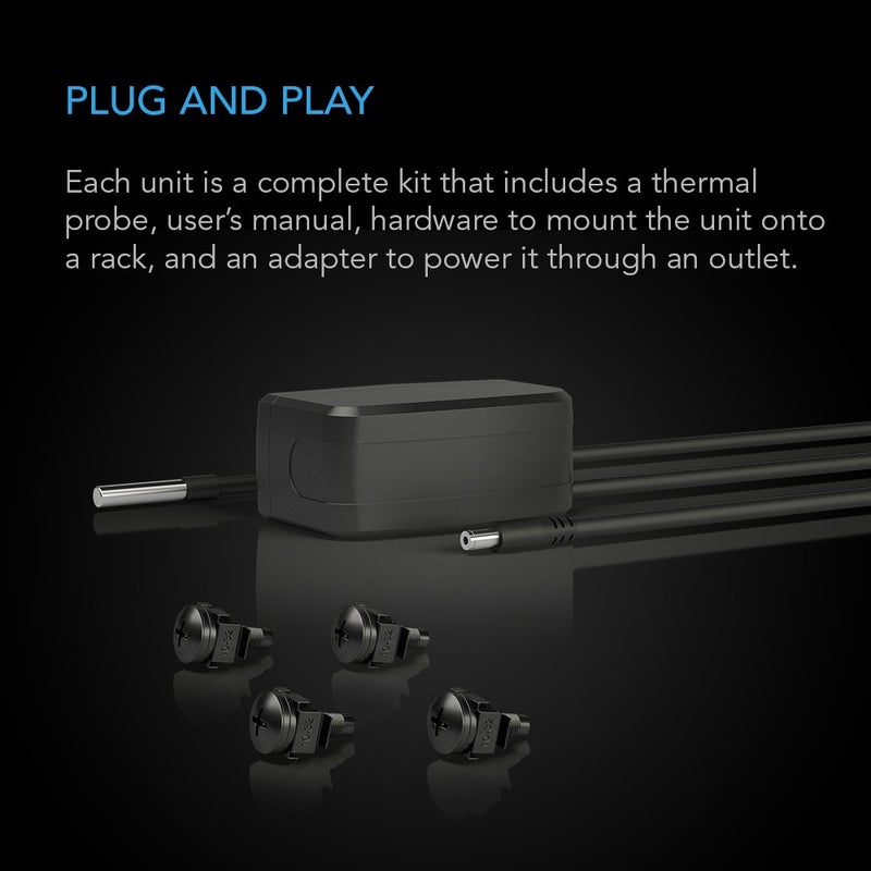 AC Infinity CLOUDPLATE T9-N، لوحة مروحة مثبتة على الرف 3U، تدفق هواء سحب، لتبريد AV، مسرح منزلي، شبكات 19 بوصة - Image 5