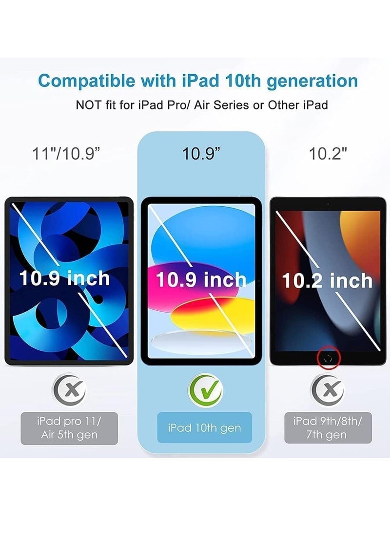 DUSALA Screen protector for iPad 10.9 inch 2022 10th Generation Edge to Edge Full Screen Coverage Anti Scratch Tempered Glass 2 Pack - Image 5
