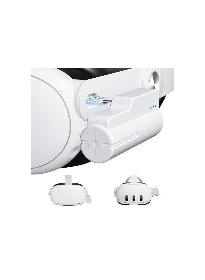 erorex Battery Pack for Quest 2/ Quest 3 18W 5000mAh Head Strap Accessories Compatible - Image 1