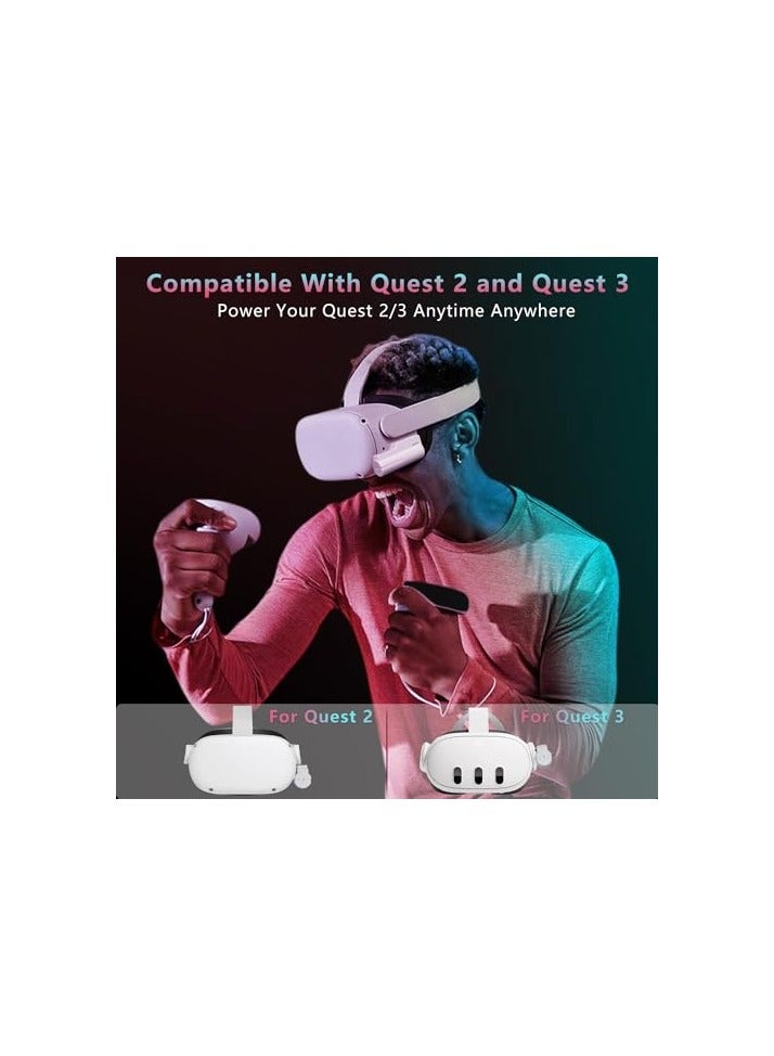 erorex Battery Pack for Quest 2/ Quest 3 18W 5000mAh Head Strap Accessories Compatible - Image 3