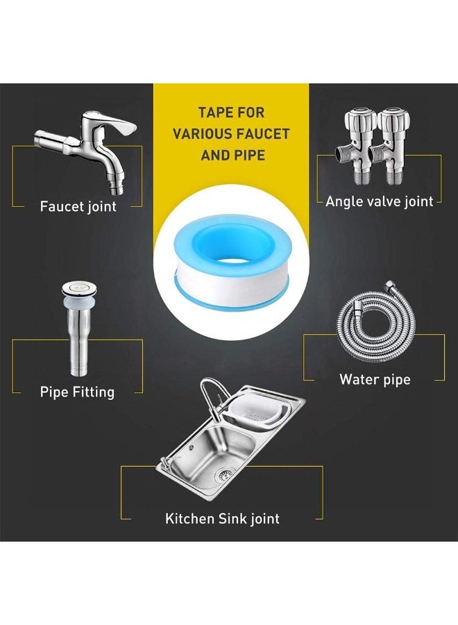Teflon Tape, Teflon PE Sealant Tape, Water Pipe Sealant Tape 1/2 in x 500 in (2 Pack) - Image 5