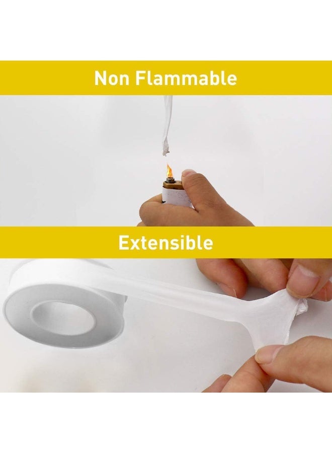 Teflon Tape, Teflon PE Sealant Tape, Water Pipe Sealant Tape 1/2 in x 500 in (2 Pack) - Image 2