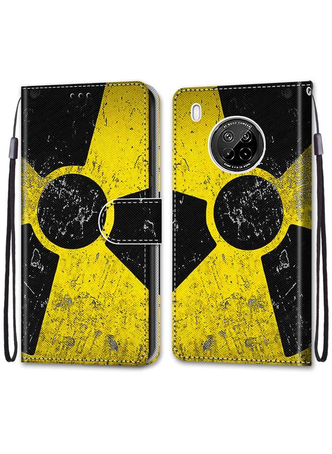 اس-توب جراب لهاتف Huawei Y9a، جراب جلدي من البولي يوريثان قابل للطي أفقيًا بتصميم متقاطع ملون مع حامل وفتحات للبطاقات ومحفظة وحبل تعليق - Image 2