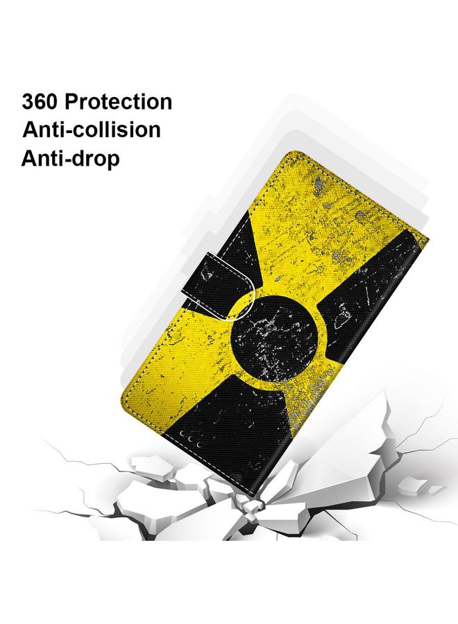 اس-توب جراب لهاتف Huawei Y9a، جراب جلدي من البولي يوريثان قابل للطي أفقيًا بتصميم متقاطع ملون مع حامل وفتحات للبطاقات ومحفظة وحبل تعليق - Image 5