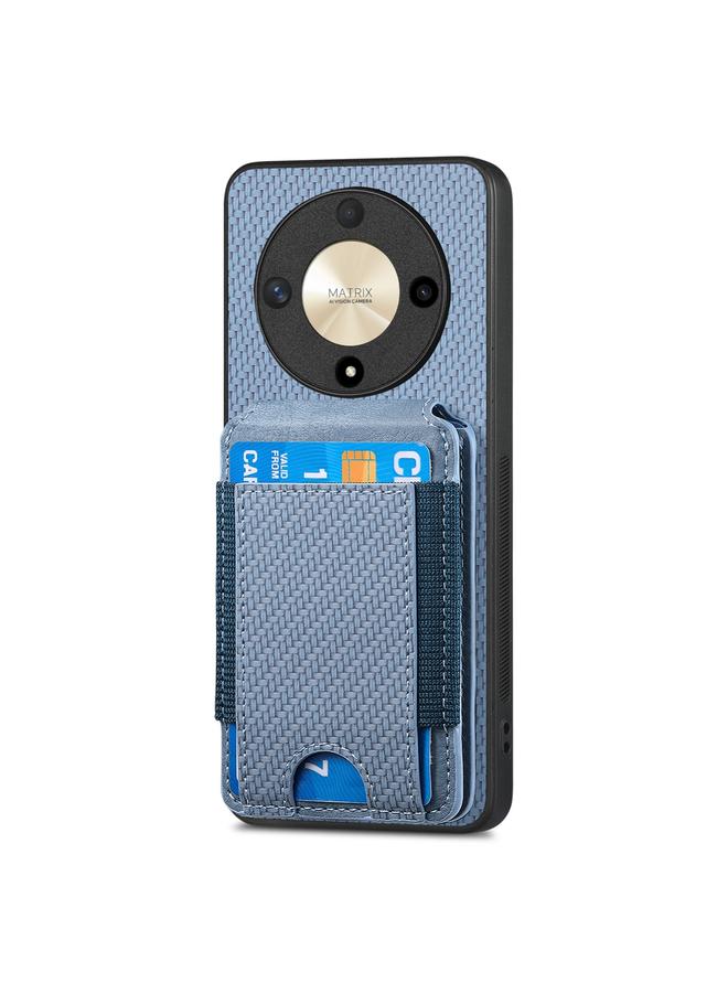 اس-توب جراب هاتف Honor X30 / X9 5G من ألياف الكربون مع حامل محفظة عمودي - Image 2