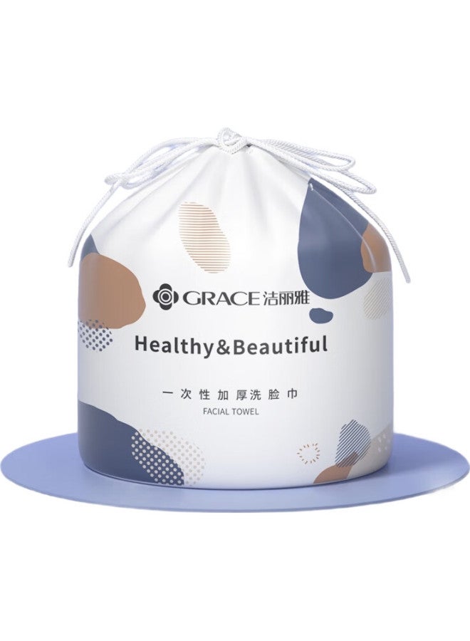 Grace مناديل تنظيف الوجه القابلة للاستخدام مرة واحدة، مناديل ناعمة بملمس لؤلؤي سميك، مناشف تجميلية، مناديل للوجه، مناشف قابلة لللف، 3 لفات - Image 3