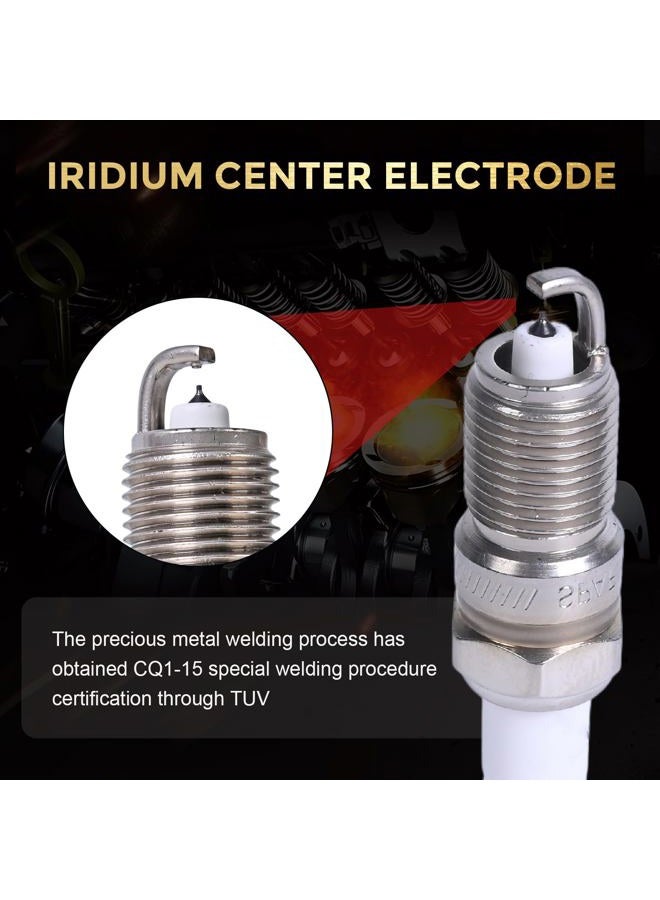 RLP 7164 Iridium Spark Plugs Compatible with 1997-2010 Ford F150 V8 4.6 5.4 Ford Expedition Explorer Mustang Cadillac Chevy GMC Lincoln Buick Mercury Vehicles 4.1 8.1L Set of 8 - Image 4
