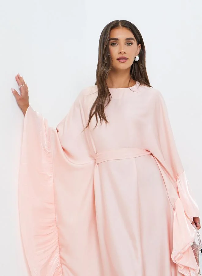 ستايلي فستان قفطان ماكسي بأكمام طويلة