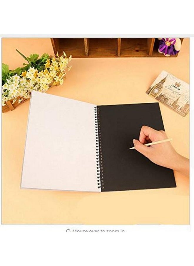deziine deziine.Fx�A4 Rainbow Art Scratch Paper Book Sheets with Stylus, 10 Pages :Pack of 1 Pcs : Size 10.5 X 7.5 inches, Multicolor (Pack of 1)  - Image 3