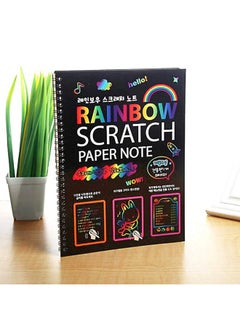 deziine.Fx�A4 Rainbow Art Scratch Paper Book Sheets with Stylus, 10 Pages :Pack of 1 Pcs : Size 10.5 X 7.5 inches, Multicolor (Pack of 1)
