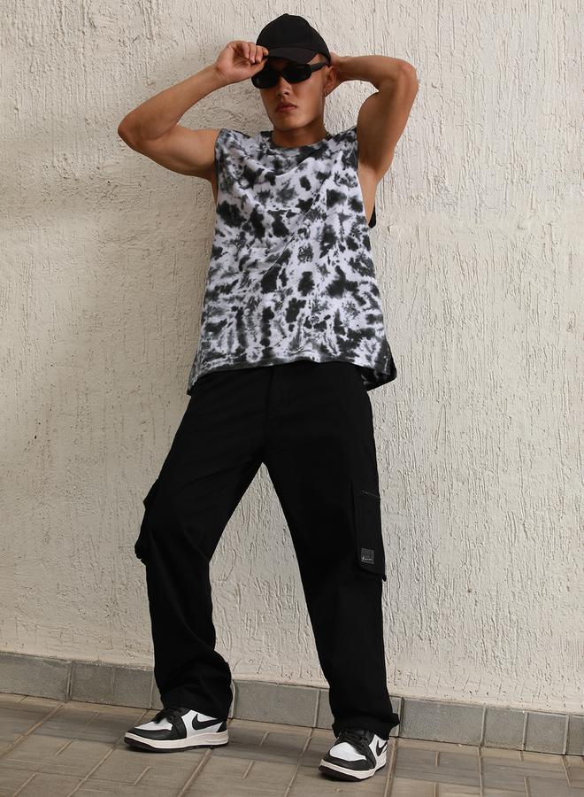 Hubberholme Relaxed Fit Cargo Pants with Zip Pocket by Styli - Image 4