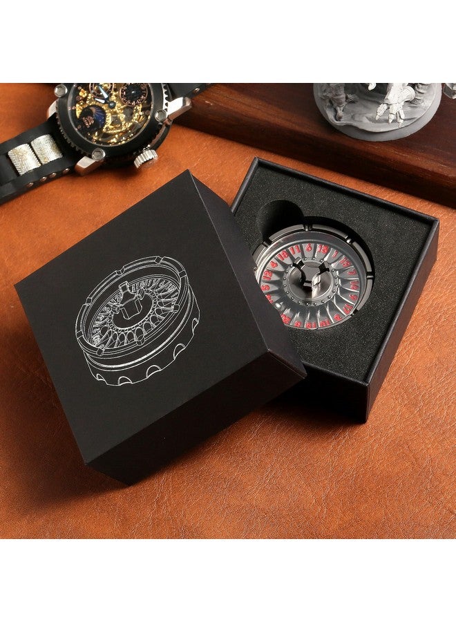 DNDND Roulette D20 Dice,50Mm Metallic D20 Dnd Dice With Gorgeous Gift Box For Dungeons And Dragons And Table Game (Black With Red Num) - Image 3