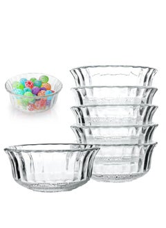 Clear Textured Glass Bowls Mini Bowls for Prep Desserts Dips Ice Cream Yogurt Fruit Dips Candy Nuts Snack Prep Bowls Salad Bowls for Kitchen Set of 6 - pzsku/ZCFE107F7A79F0FA66000Z/45/_/1709626106/061a4bf7-e76d-4e8f-a770-7d453b7d694a