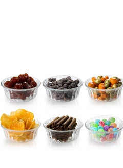 Clear Textured Glass Bowls Mini Bowls for Prep Desserts Dips Ice Cream Yogurt Fruit Dips Candy Nuts Snack Prep Bowls Salad Bowls for Kitchen Set of 6 - pzsku/ZCFE107F7A79F0FA66000Z/45/_/1709626110/956c089d-2995-46fc-bdf9-9014cf4f5feb