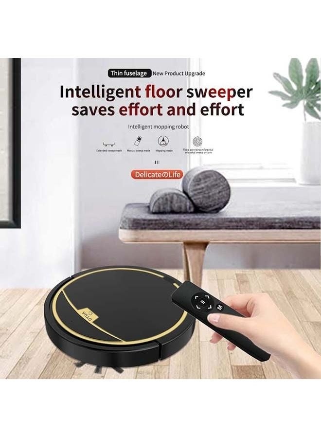 Captaintech 3-In-1 Robot Vacuum Cleaner Sweeping With Water Tank 15.0 W BPCleaner001 Black - Image 1