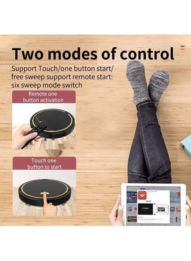 Captaintech 3-In-1 Robot Vacuum Cleaner Sweeping With Water Tank 15.0 W BPCleaner001 Black - Image 2