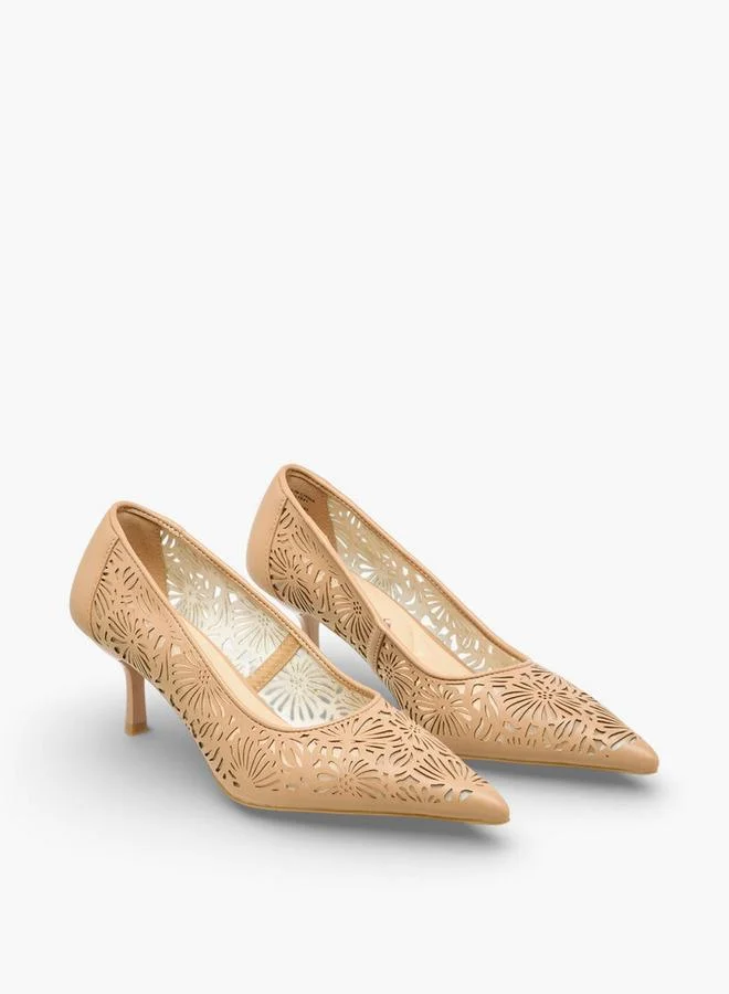 Women Laser Cut Pumps