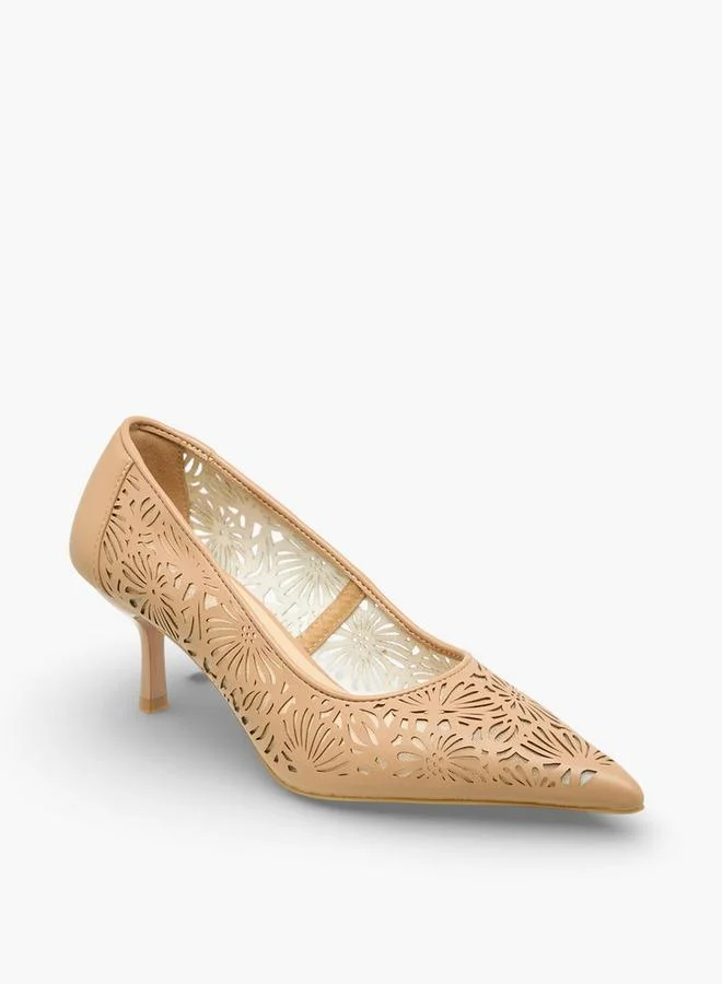 Celeste  Women Laser Cut Pumps for Women | Best Price UAE