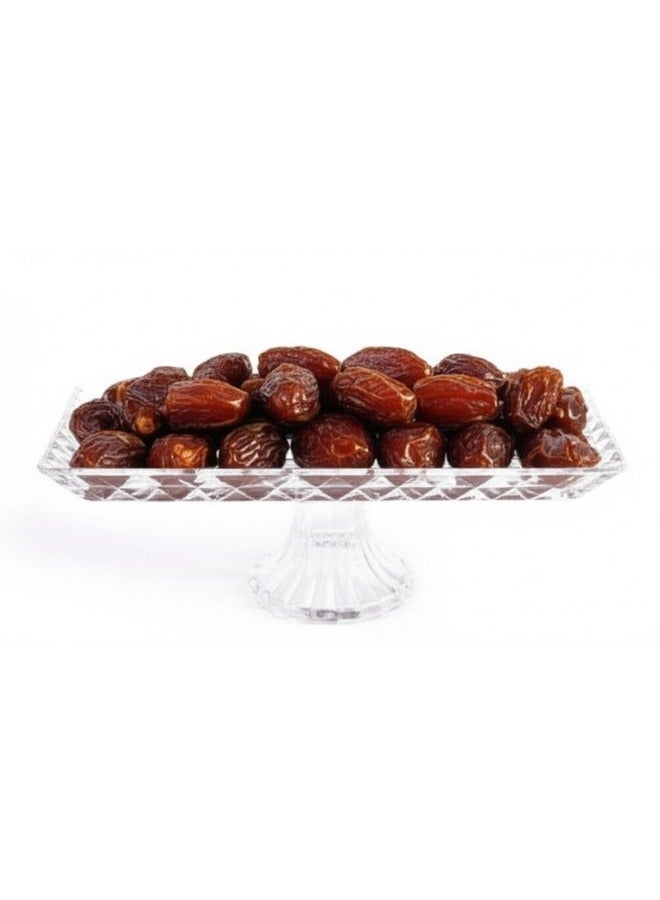 جوزيل طبق زجاجي فاخر مع قاعدة بشكل مستطيل 33×17×13 سم - Image 2