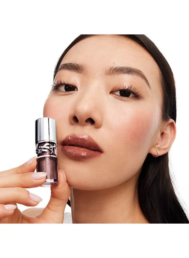 Yves Saint Laurent YSL Loveshine Plumping Lip Oil Gloss 6 Espresso Stardust 6ml – Hydrating Glossy Lip Oil for Plump Shiny Lips - Image 4