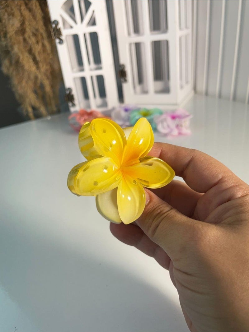 Şubu Tasarım Branch Design Lotus Flower Figured Latch Clasp Yellow SBT1720  - Image 2