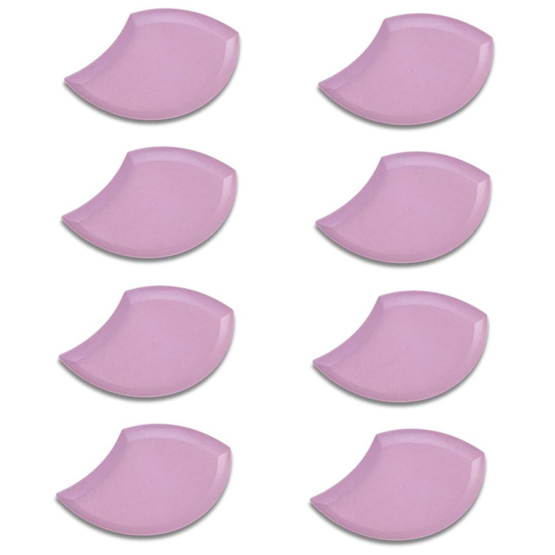 KitchEase Flower PetalShaped Chips Dip Appetizer Plates Lightweight Wheat Straw Snack Dish Serving Tray for Dessert Sushi Veggies Salad Dishwasher Microwave Safe Nordic Pink - Image 1